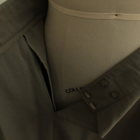 1980's Olive Drab Wool Twill Dior Separates Skirt - Picture 6 of 6